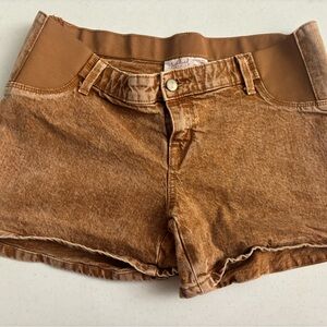 Size 6 maturity Brown Denim Shorts carpenter casual